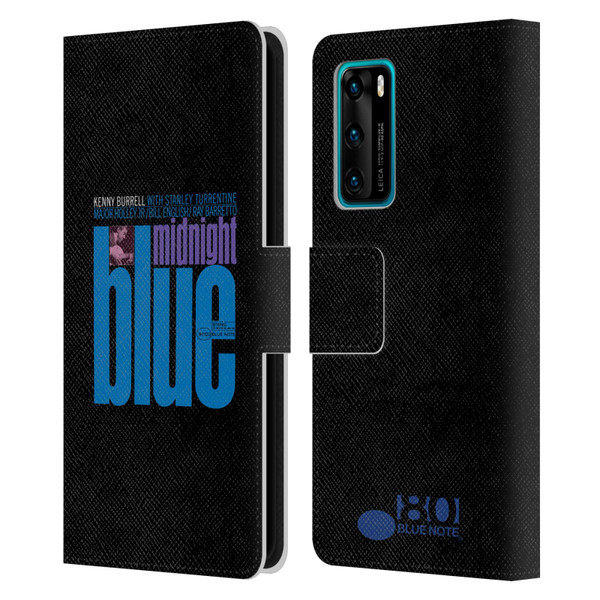 Blue Note Records Albums 2 Kenny Burell Midnight Blue Leather Book Wallet Case Cover For Huawei P40 5G