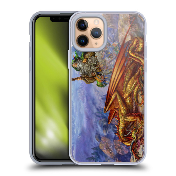 Myles Pinkney Mythical Dragonlands Soft Gel Case for Apple iPhone 11 Pro