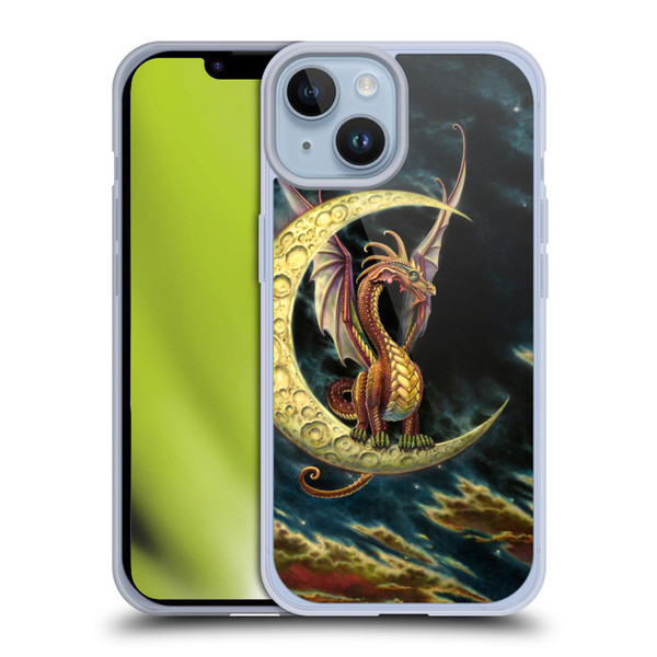 Myles Pinkney Mythical Moon Dragon Soft Gel Case for Apple iPhone 14