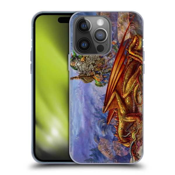 Myles Pinkney Mythical Dragonlands Soft Gel Case for Apple iPhone 14 Pro