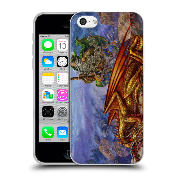 Myles Pinkney Mythical Dragonlands Soft Gel Case for Apple iPhone 5c