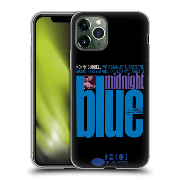 Blue Note Records Albums 2 Kenny Burell Midnight Blue Soft Gel Case for Apple iPhone 11 Pro