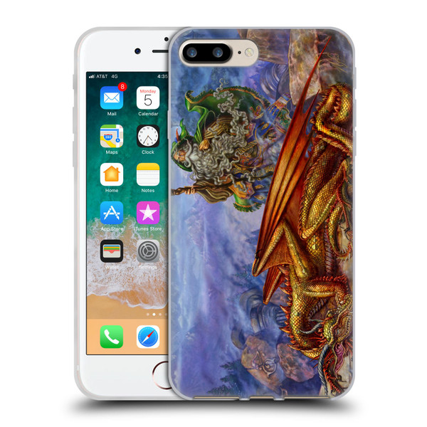 Myles Pinkney Mythical Dragonlands Soft Gel Case for Apple iPhone 7 Plus / iPhone 8 Plus