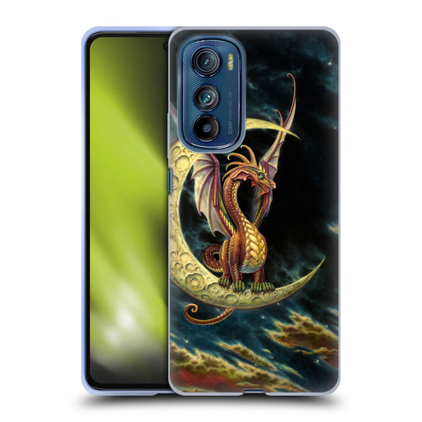Myles Pinkney Mythical Moon Dragon Soft Gel Case for Motorola Edge 30