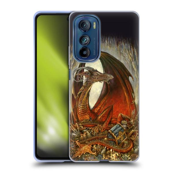 Myles Pinkney Mythical Treasure Dragon Soft Gel Case for Motorola Edge 30