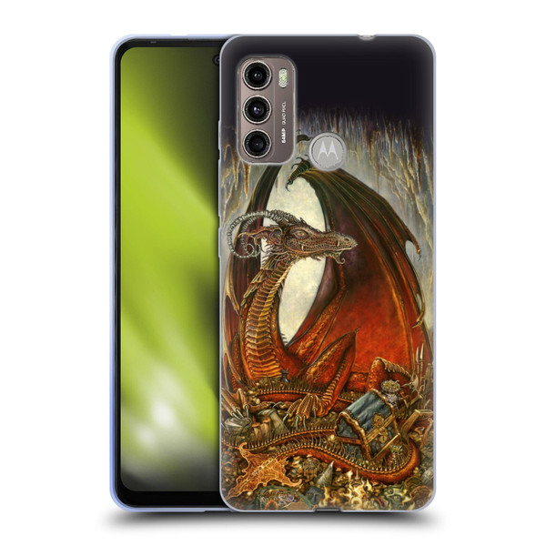 Myles Pinkney Mythical Treasure Dragon Soft Gel Case for Motorola Moto G60 / Moto G40 Fusion