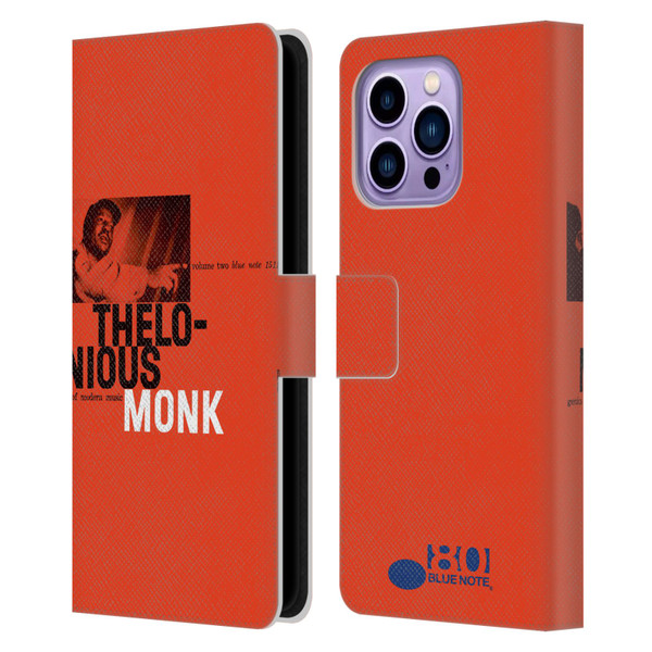 Blue Note Records Albums 2 Thelonious Monk Leather Book Wallet Case Cover For Apple iPhone 14 Pro Max