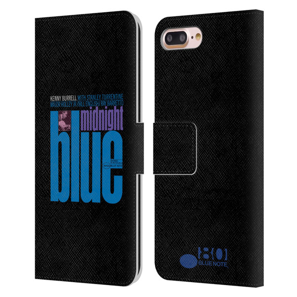 Blue Note Records Albums 2 Kenny Burell Midnight Blue Leather Book Wallet Case Cover For Apple iPhone 7 Plus / iPhone 8 Plus