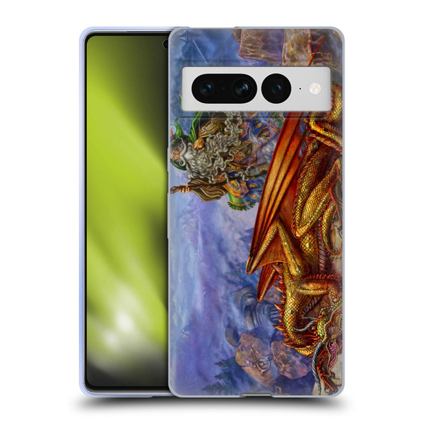 Myles Pinkney Mythical Dragonlands Soft Gel Case for Google Pixel 7 Pro