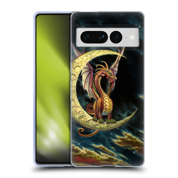 Myles Pinkney Mythical Moon Dragon Soft Gel Case for Google Pixel 7 Pro