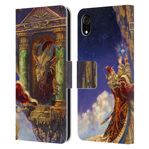 Myles Pinkney Mythical Dragon's Eye Leather Book Wallet Case Cover For Apple iPhone XR