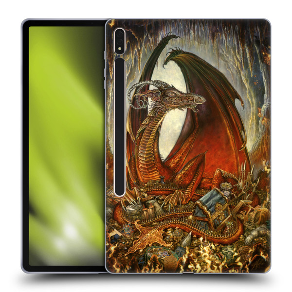 Myles Pinkney Mythical Treasure Dragon Soft Gel Case for Samsung Galaxy Tab S8 Plus