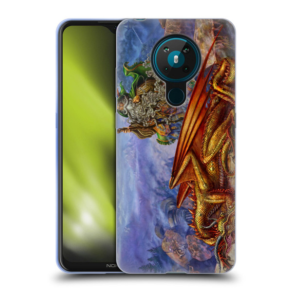 Myles Pinkney Mythical Dragonlands Soft Gel Case for Nokia 5.3