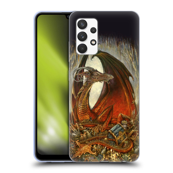 Myles Pinkney Mythical Treasure Dragon Soft Gel Case for Samsung Galaxy A32 (2021)