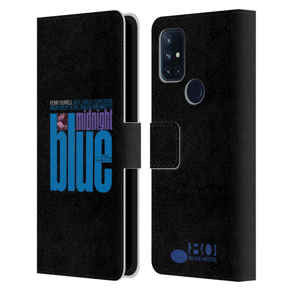 Blue Note Records Albums 2 Kenny Burell Midnight Blue Leather Book Wallet Case Cover For OnePlus Nord N10 5G