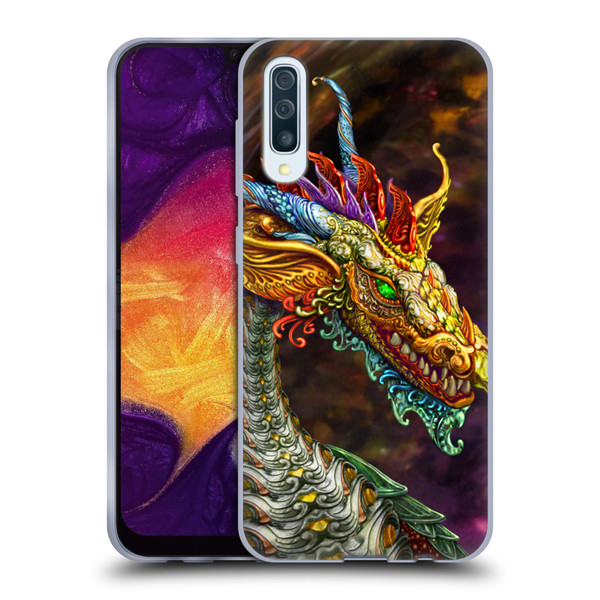 Myles Pinkney Mythical Silver Dragon Soft Gel Case for Samsung Galaxy A50/A30s (2019)