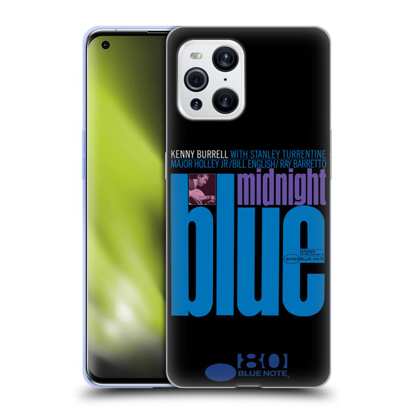 Blue Note Records Albums 2 Kenny Burell Midnight Blue Soft Gel Case for OPPO Find X3 / Pro