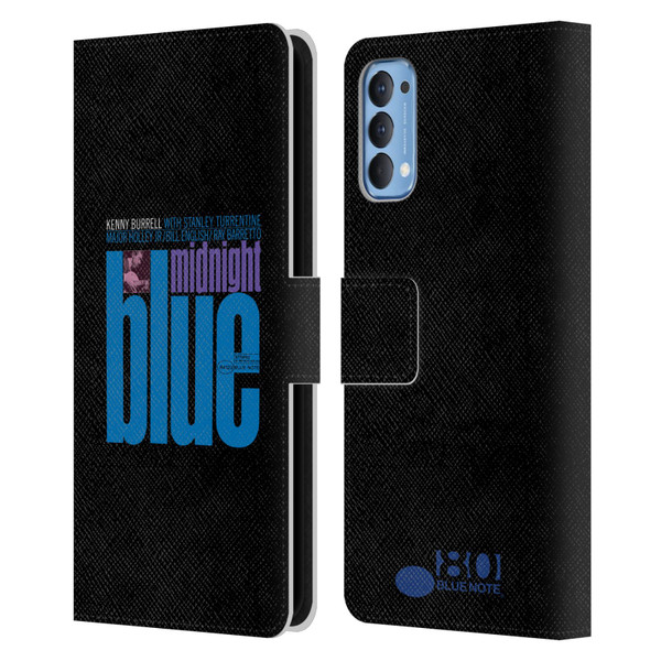 Blue Note Records Albums 2 Kenny Burell Midnight Blue Leather Book Wallet Case Cover For OPPO Reno 4 5G