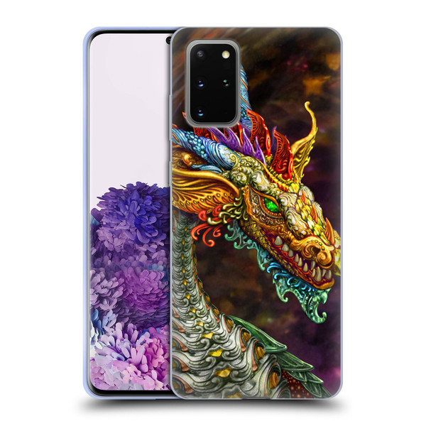 Myles Pinkney Mythical Silver Dragon Soft Gel Case for Samsung Galaxy S20+ / S20+ 5G