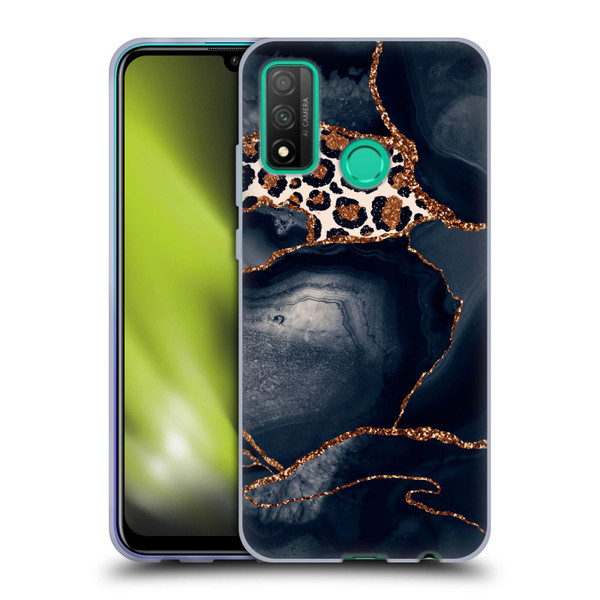 UtArt Wild Cat Marble Leopard Soft Gel Case for Huawei P Smart (2020)
