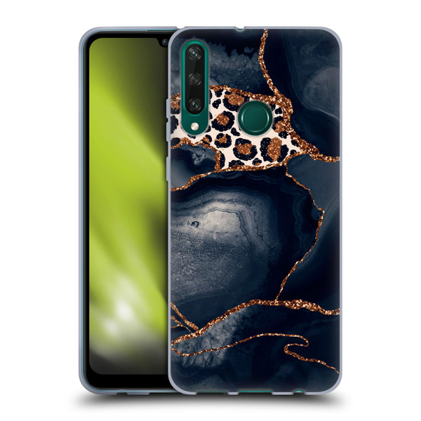 UtArt Wild Cat Marble Leopard Soft Gel Case for Huawei Y6p