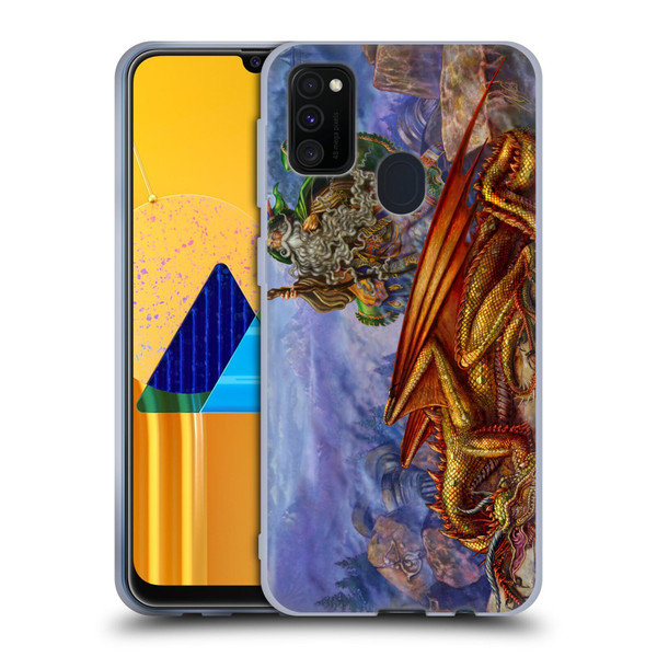 Myles Pinkney Mythical Dragonlands Soft Gel Case for Samsung Galaxy M30s (2019)/M21 (2020)