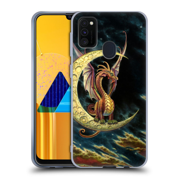 Myles Pinkney Mythical Moon Dragon Soft Gel Case for Samsung Galaxy M30s (2019)/M21 (2020)