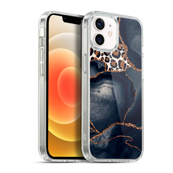 UtArt Wild Cat Marble Leopard Soft Gel Case for Apple iPhone 12 / iPhone 12 Pro & MagSafe