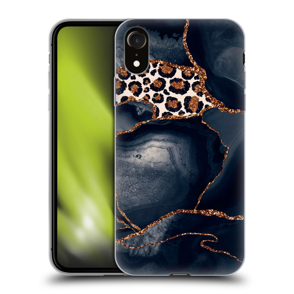 UtArt Wild Cat Marble Leopard Soft Gel Case for Apple iPhone XR