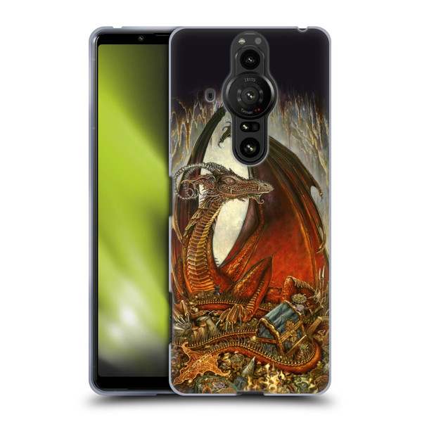 Myles Pinkney Mythical Treasure Dragon Soft Gel Case for Sony Xperia Pro-I