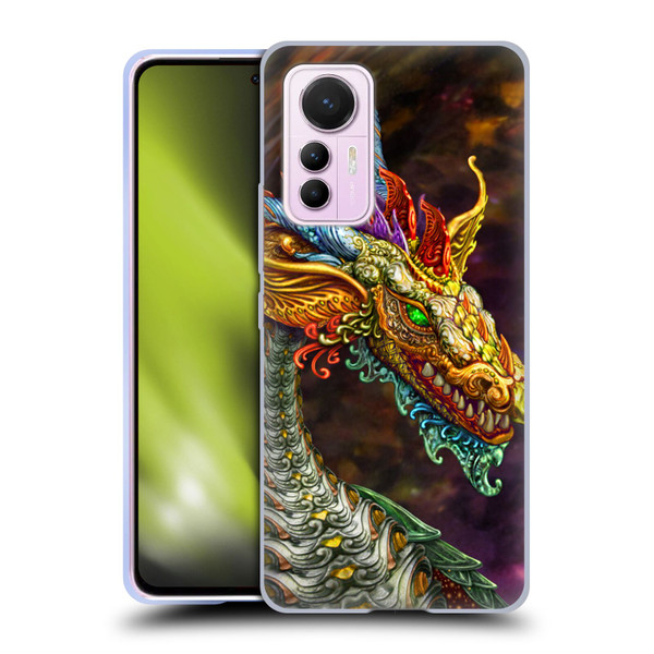 Myles Pinkney Mythical Silver Dragon Soft Gel Case for Xiaomi 12 Lite