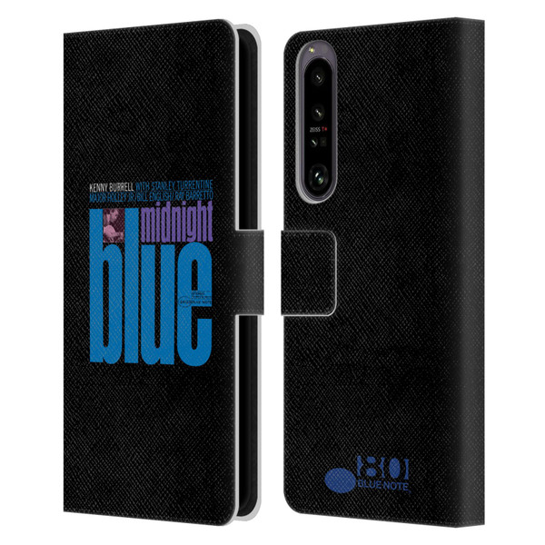 Blue Note Records Albums 2 Kenny Burell Midnight Blue Leather Book Wallet Case Cover For Sony Xperia 1 IV
