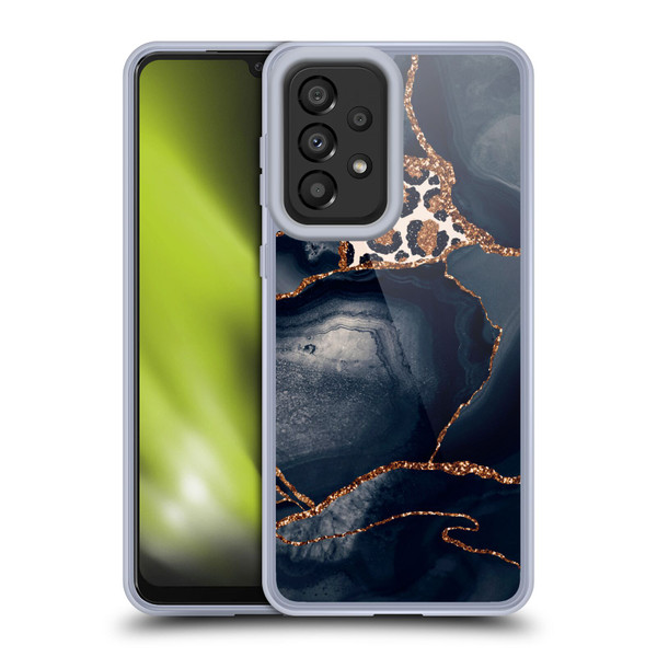 UtArt Wild Cat Marble Leopard Soft Gel Case for Samsung Galaxy A33 5G (2022)