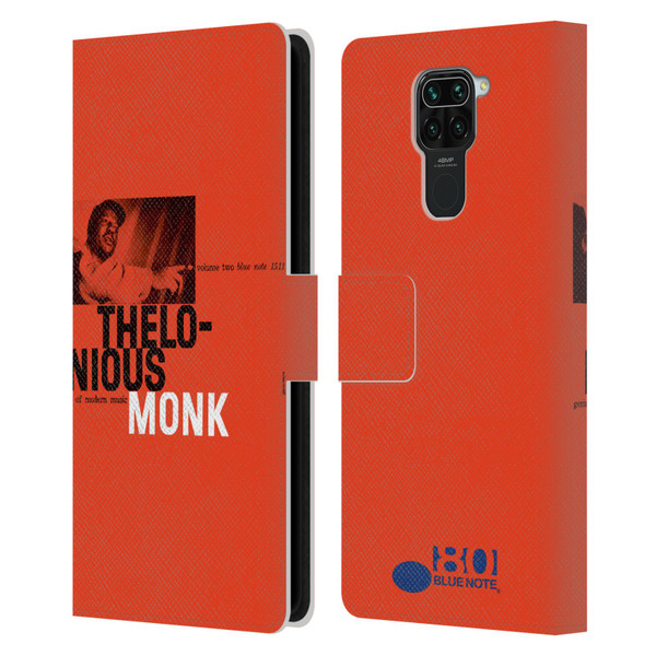 Blue Note Records Albums 2 Thelonious Monk Leather Book Wallet Case Cover For Xiaomi Redmi Note 9 / Redmi 10X 4G