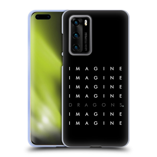 Imagine Dragons Key Art Logo Repeat Soft Gel Case for Huawei P40 5G