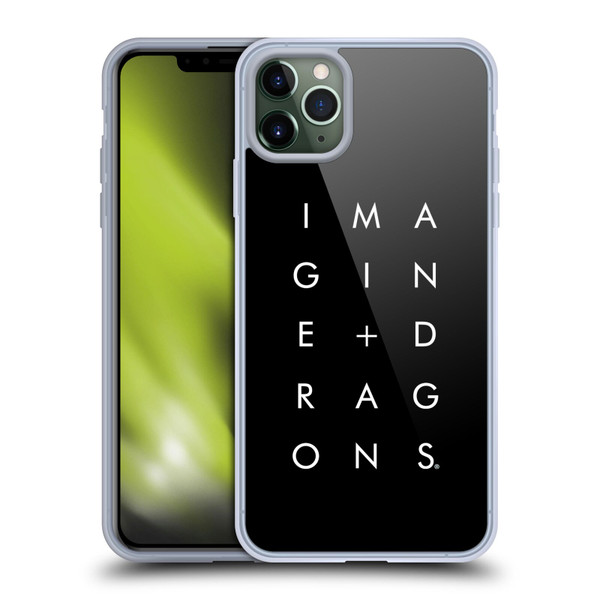 Imagine Dragons Key Art Stacked Logo Soft Gel Case for Apple iPhone 11 Pro Max