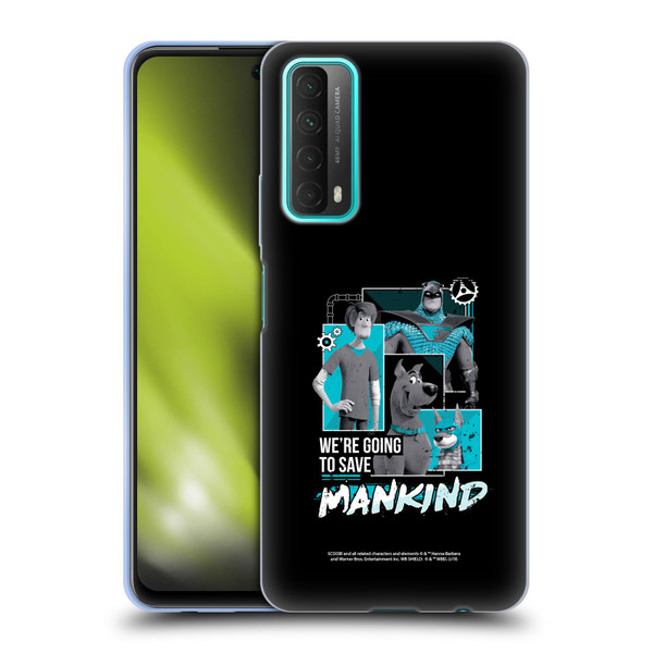 Scoob! Scooby-Doo Movie Graphics Save Mankind Soft Gel Case for Huawei P Smart (2021)