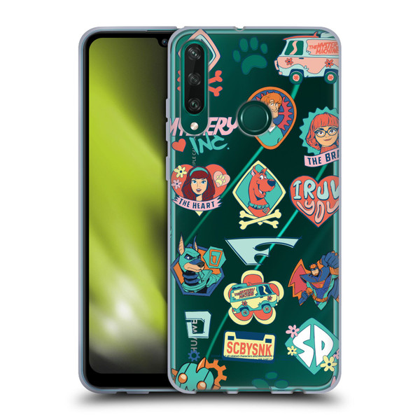 Scoob! Scooby-Doo Movie Graphics Retro Icons Soft Gel Case for Huawei Y6p