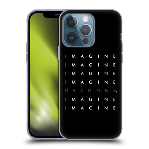 Imagine Dragons Key Art Logo Repeat Soft Gel Case for Apple iPhone 13 Pro