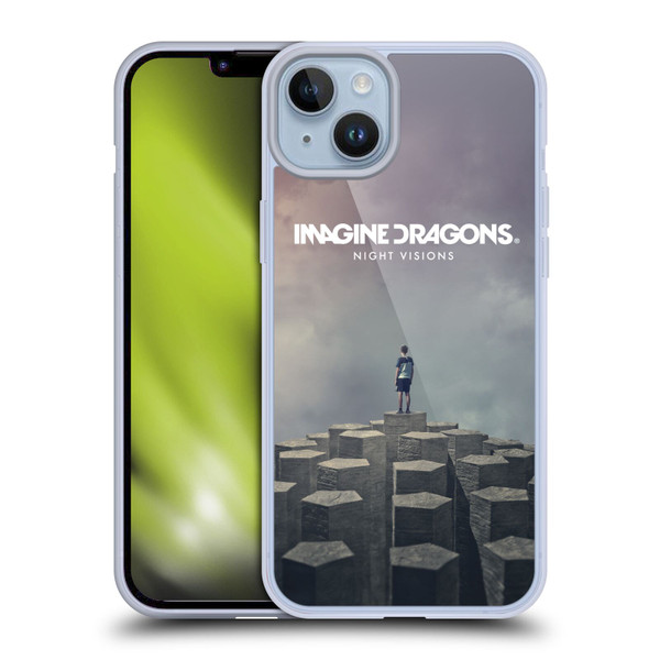 Imagine Dragons Key Art Night Visions Album Cover Soft Gel Case for Apple iPhone 14 Plus