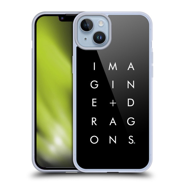 Imagine Dragons Key Art Stacked Logo Soft Gel Case for Apple iPhone 14 Plus