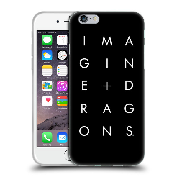 Imagine Dragons Key Art Stacked Logo Soft Gel Case for Apple iPhone 6 / iPhone 6s