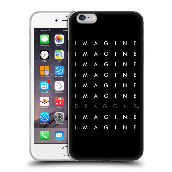 Imagine Dragons Key Art Logo Repeat Soft Gel Case for Apple iPhone 6 Plus / iPhone 6s Plus
