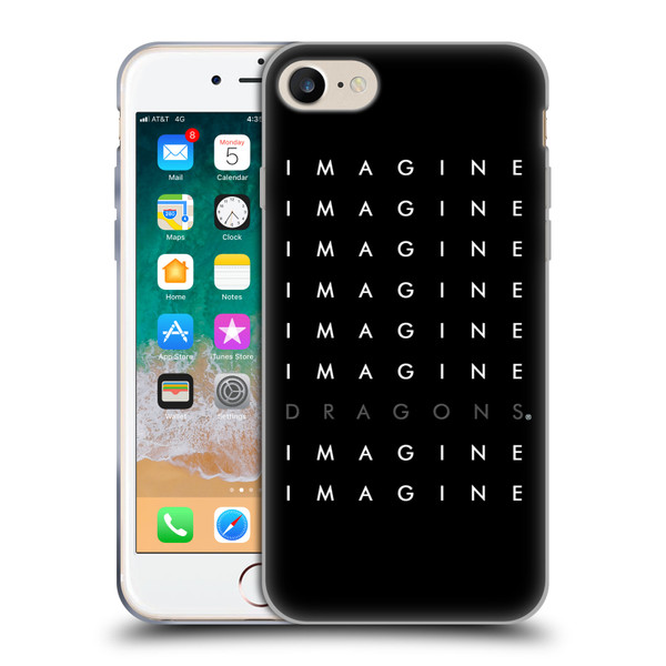 Imagine Dragons Key Art Logo Repeat Soft Gel Case for Apple iPhone 7 / 8 / SE 2020 & 2022