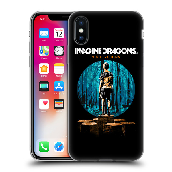 Imagine Dragons Key Art Night Visions Painted Soft Gel Case for Apple iPhone X / iPhone XS