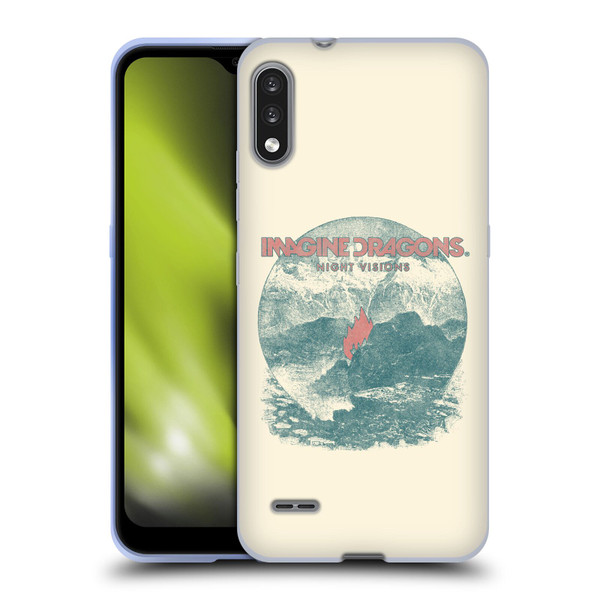 Imagine Dragons Key Art Flame Night Visions Soft Gel Case for LG K22