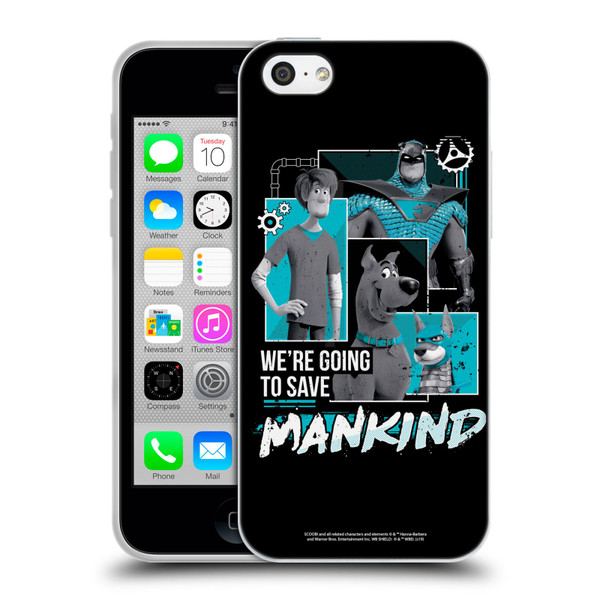 Scoob! Scooby-Doo Movie Graphics Save Mankind Soft Gel Case for Apple iPhone 5c