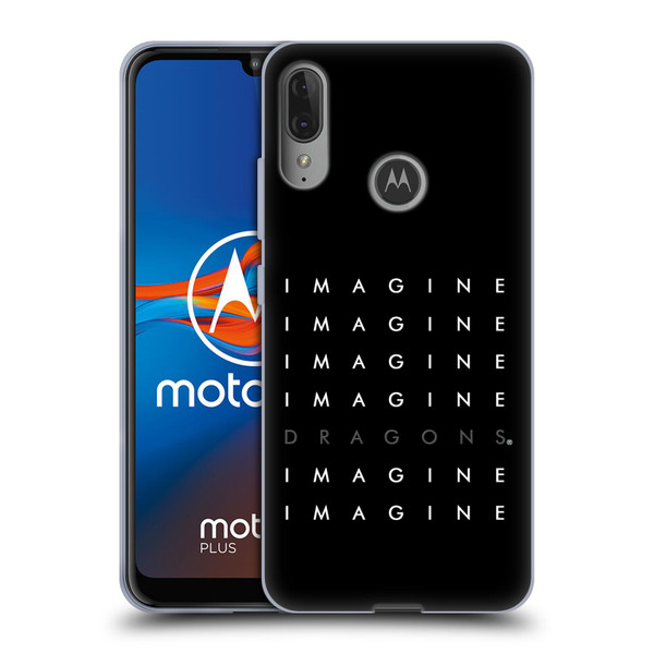 Imagine Dragons Key Art Logo Repeat Soft Gel Case for Motorola Moto E6 Plus