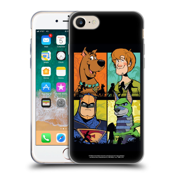 Scoob! Scooby-Doo Movie Graphics Scoob And Falcon Force Soft Gel Case for Apple iPhone 7 / 8 / SE 2020 & 2022