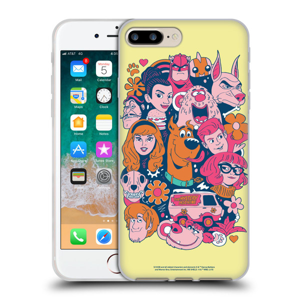 Scoob! Scooby-Doo Movie Graphics Retro Soft Gel Case for Apple iPhone 7 Plus / iPhone 8 Plus